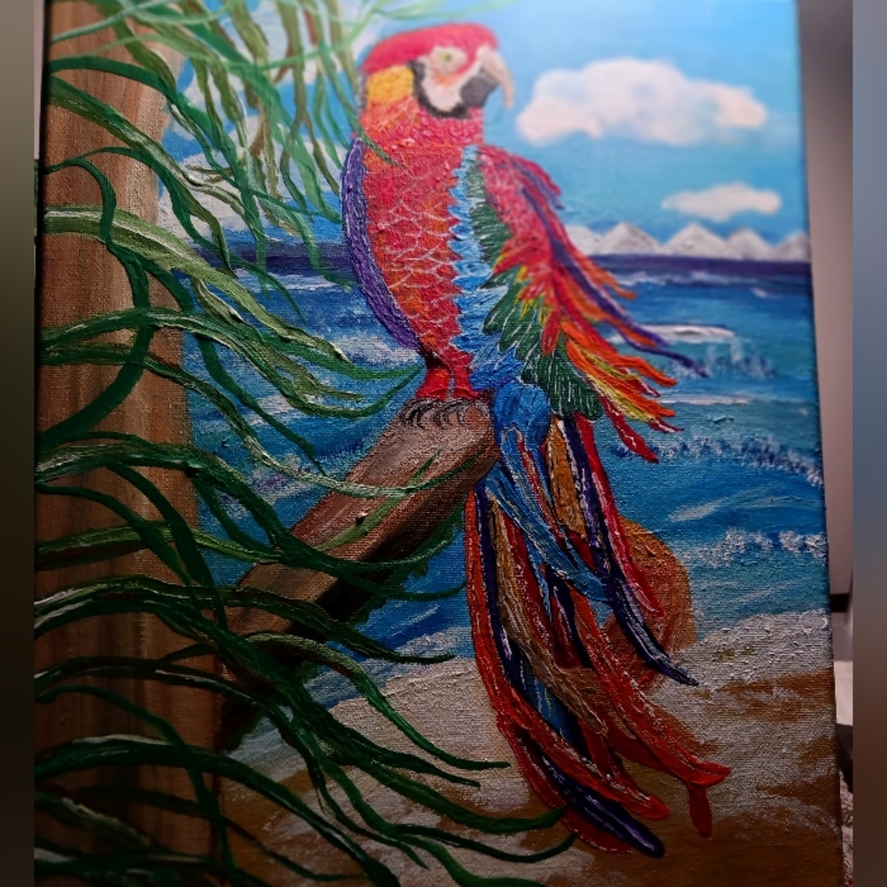 Colorful Parrot Canvas Art